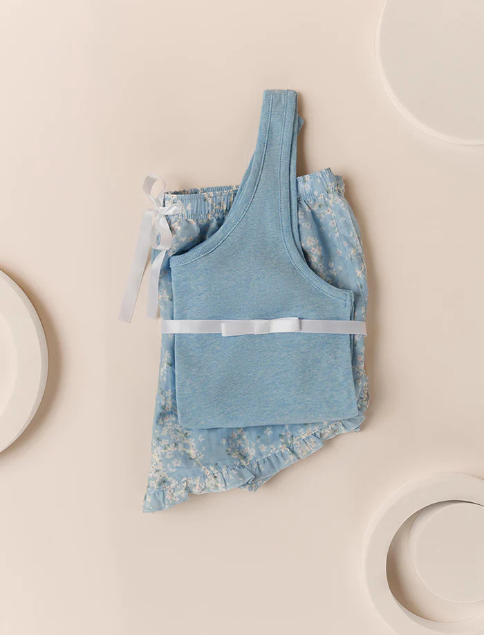 Cheri Blossom Boxer and Singlet Set