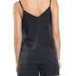 Washable Silk Cami in Black