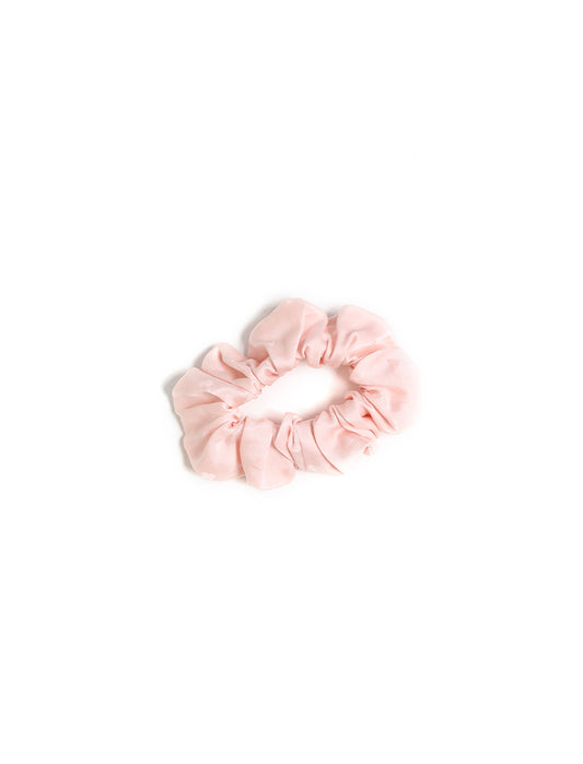 Silk Heart Scrunchie in Blush