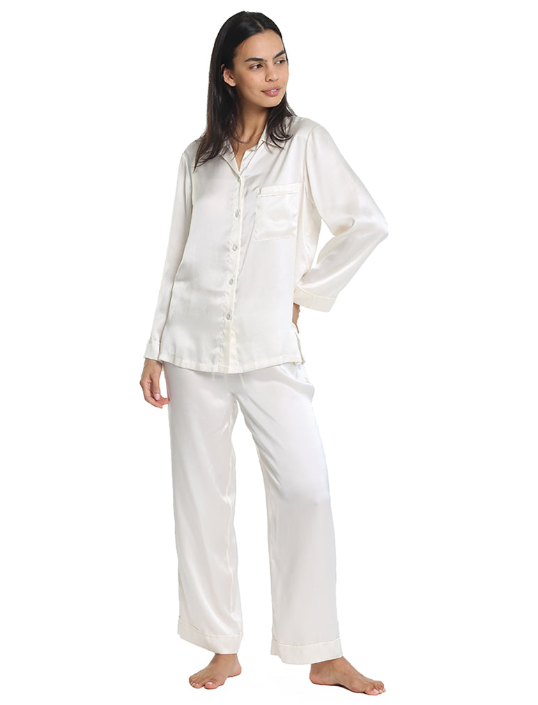 Audrey Washable Silk Full Length PJ