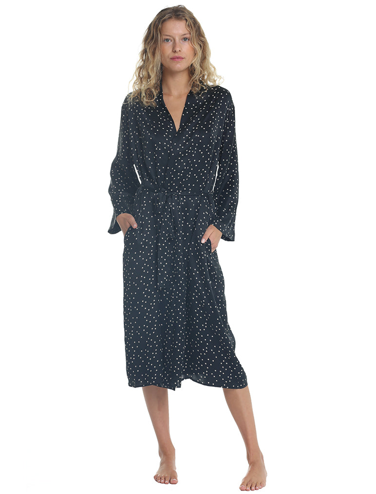 Audrey Silk Long Robe