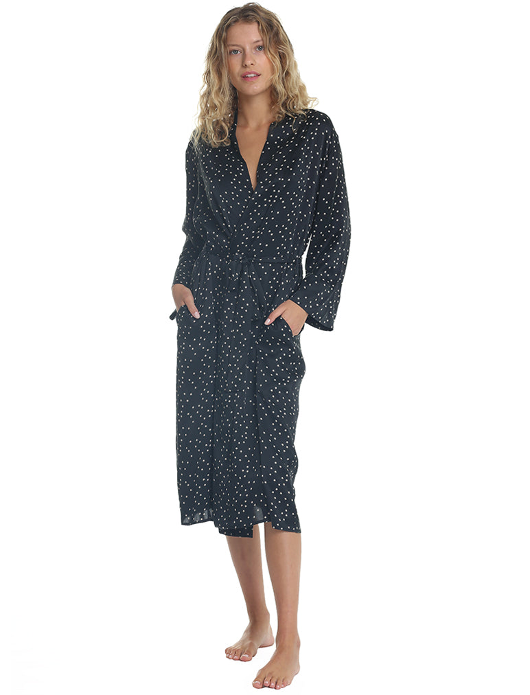 Audrey Silk Long Robe