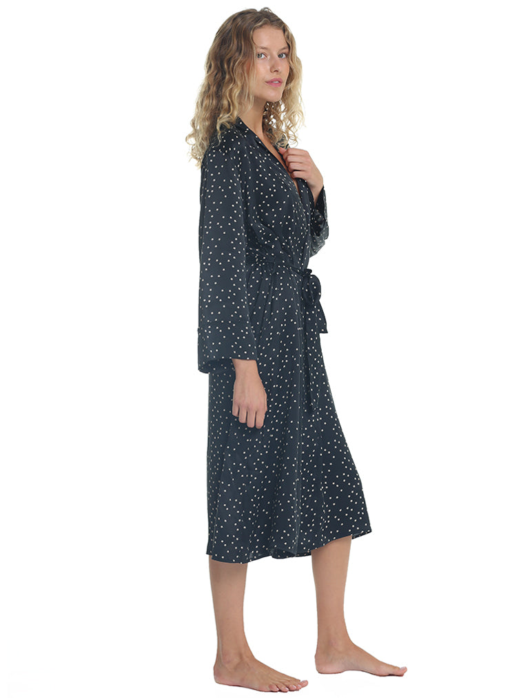 Audrey Silk Long Robe