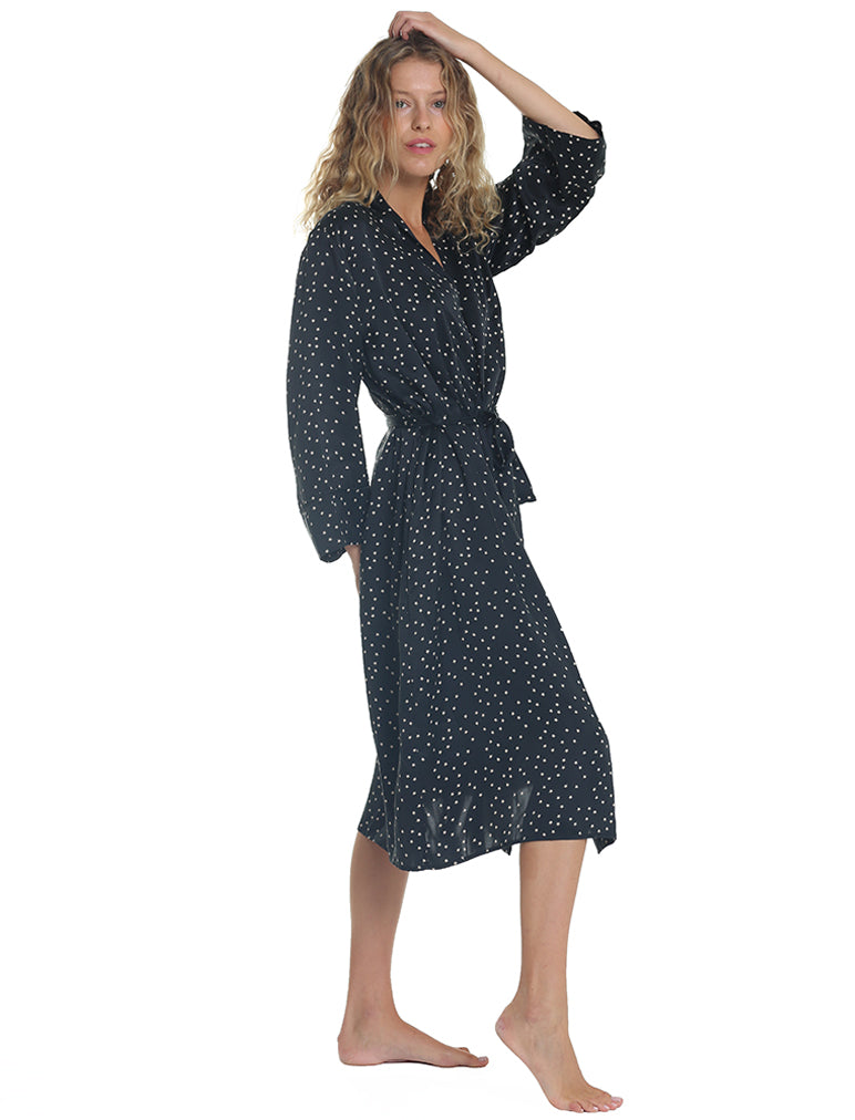 Audrey Silk Long Robe