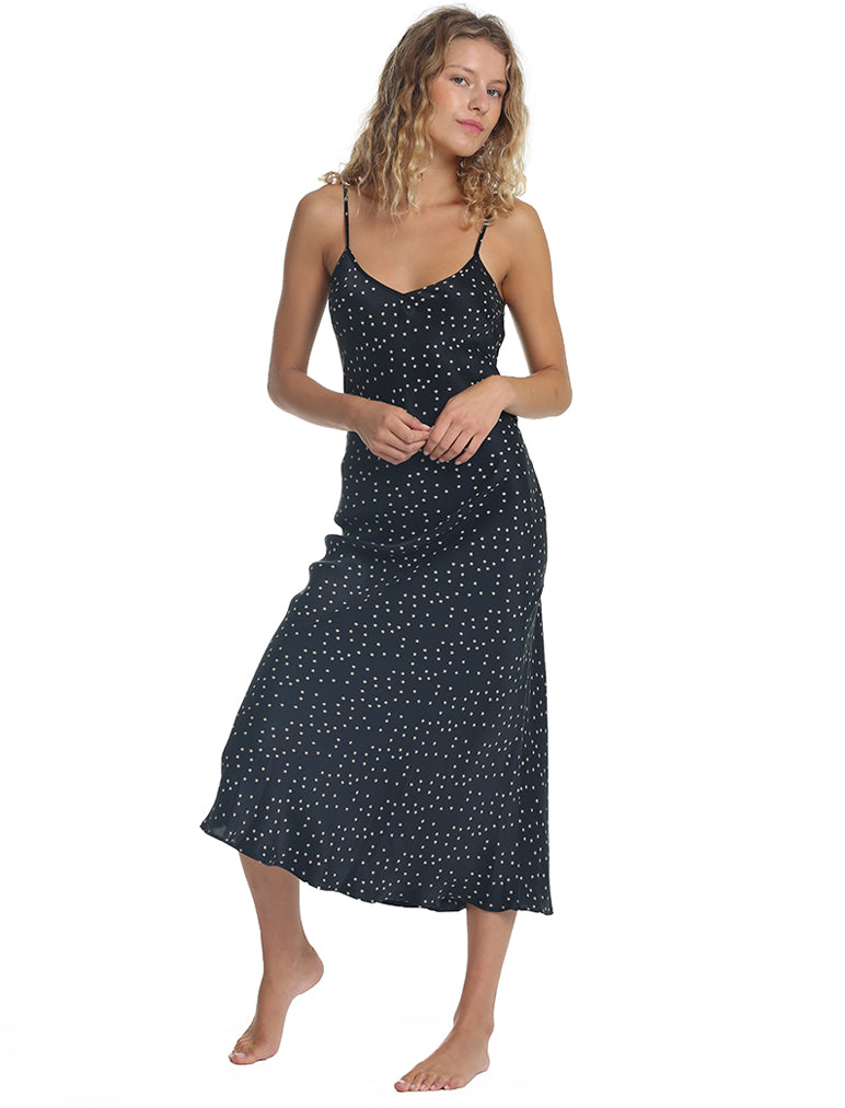 Starry Silk Bias Cut Slip