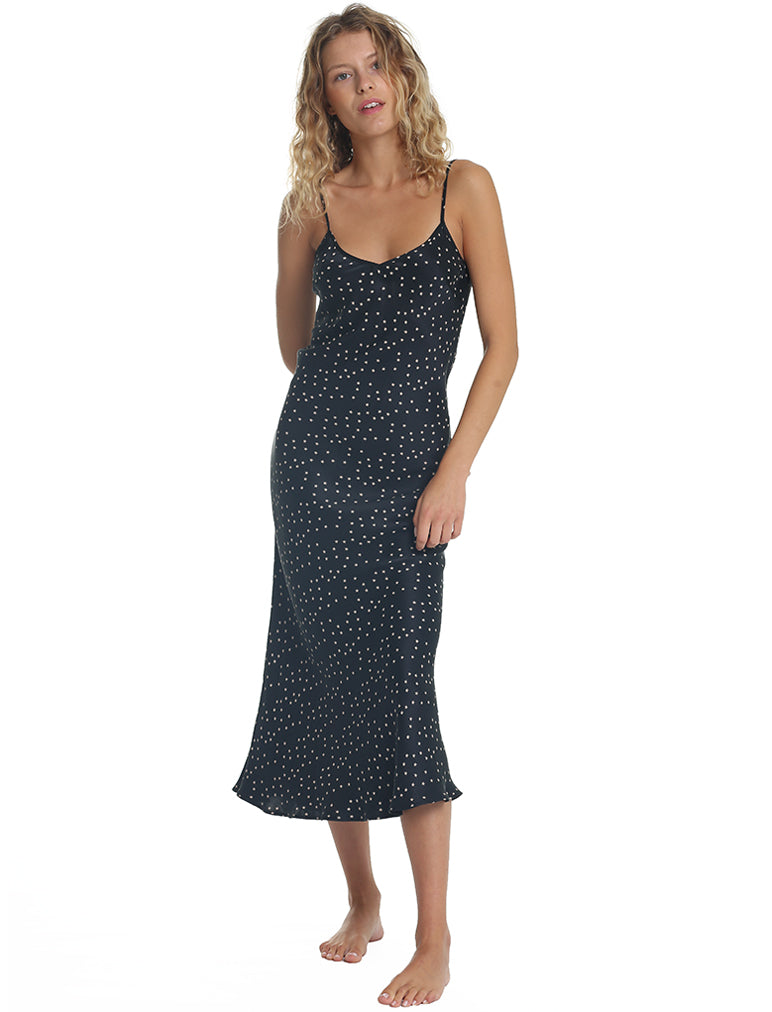 Starry Silk Bias Cut Slip