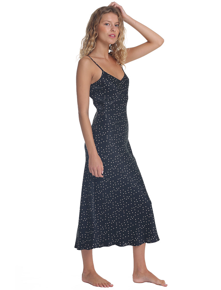 Starry Silk Bias Cut Slip