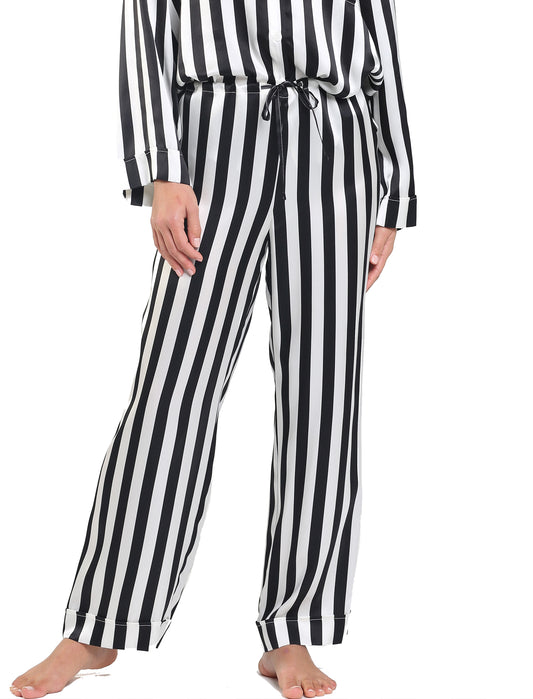 Washable Silk Stripe Pants