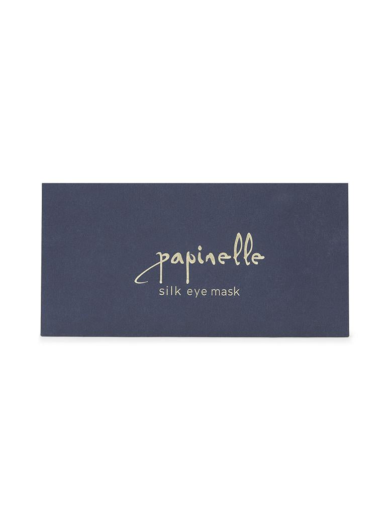 Boxed Silk Eye Mask in Navy