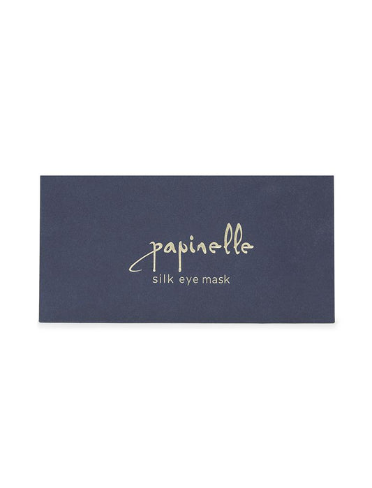 Boxed Silk Eye Mask in Navy