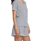 Jada Organic Cotton Knit V-Neck Tee