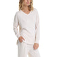 Soft Touch Rib V-Neck LS Top