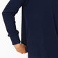 Soft Touch Rib V-Neck LS Top