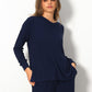 Soft Touch Rib V-Neck LS Top