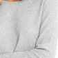 Super Soft Waffle LS Crew Neck Top