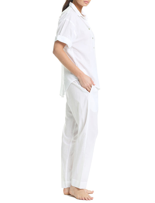 Whale Beach PJ Pant in White